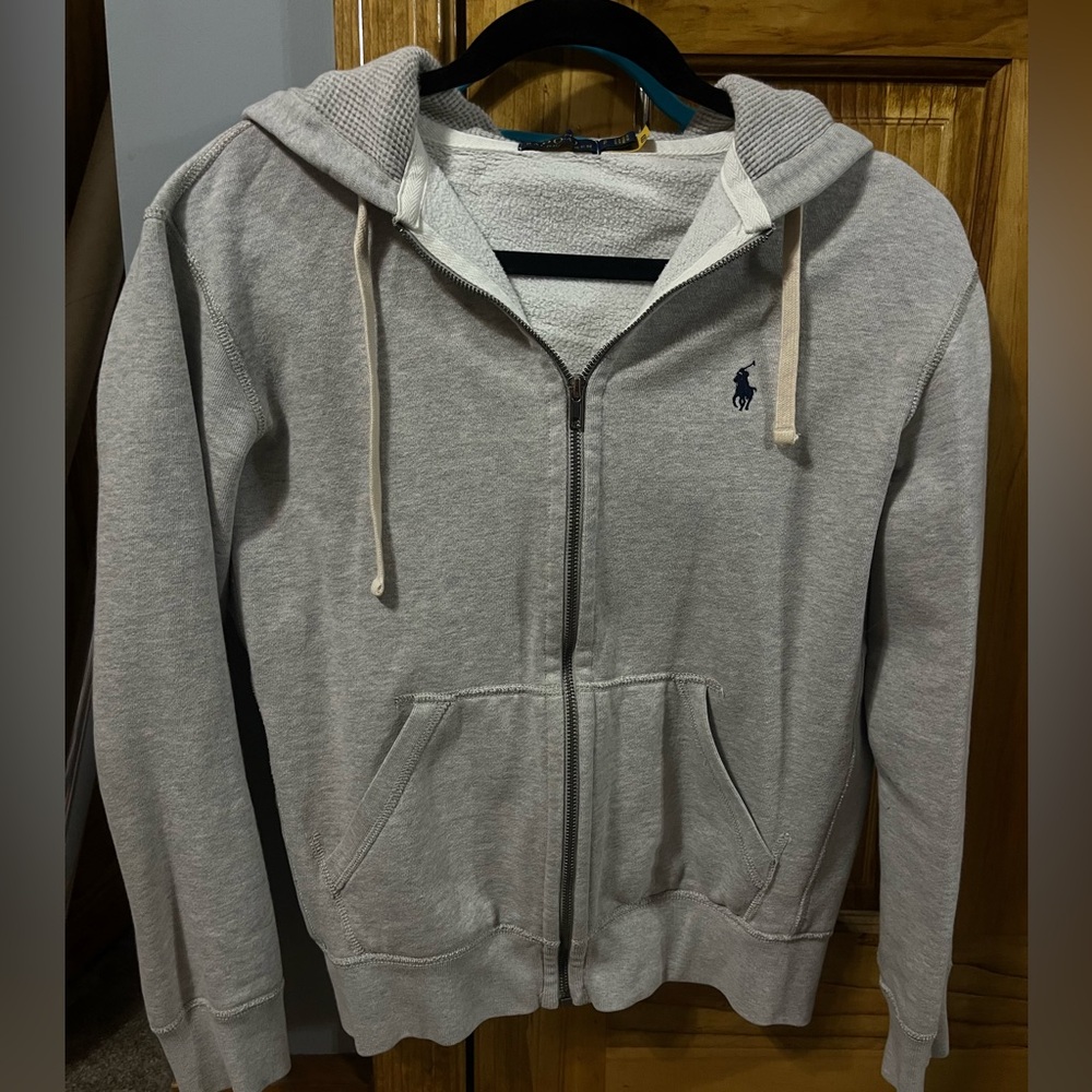Ralph Lauren Polo Gray Zip Up Hoodie